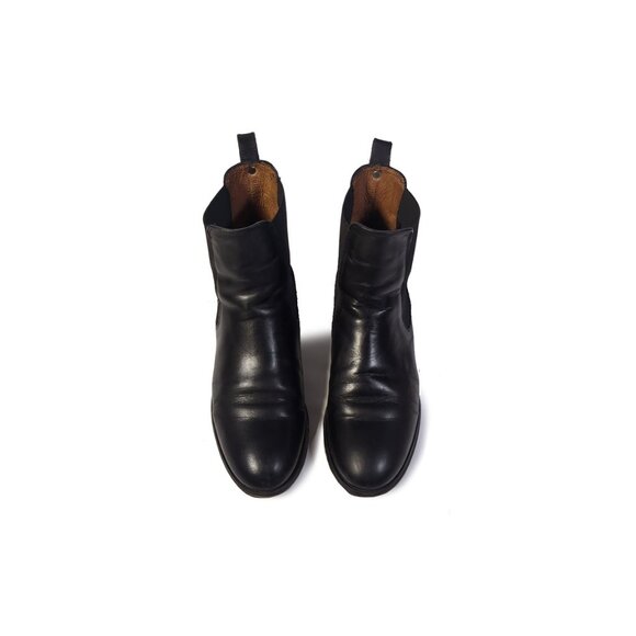 Vintage FRYE Melissa Chelsea Black Leather Ankle Boots Size 8 - Picture 5 of 11